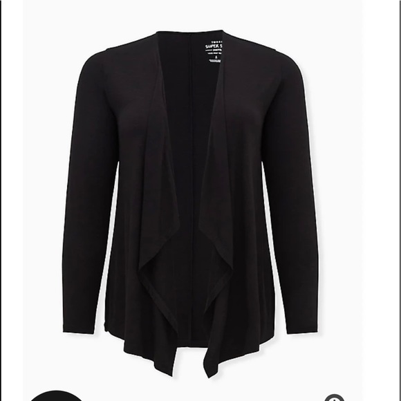 Torrid Drape Front Cardigan - Picture 1 of 4